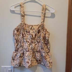 Universal Thread Peach Floral Tank